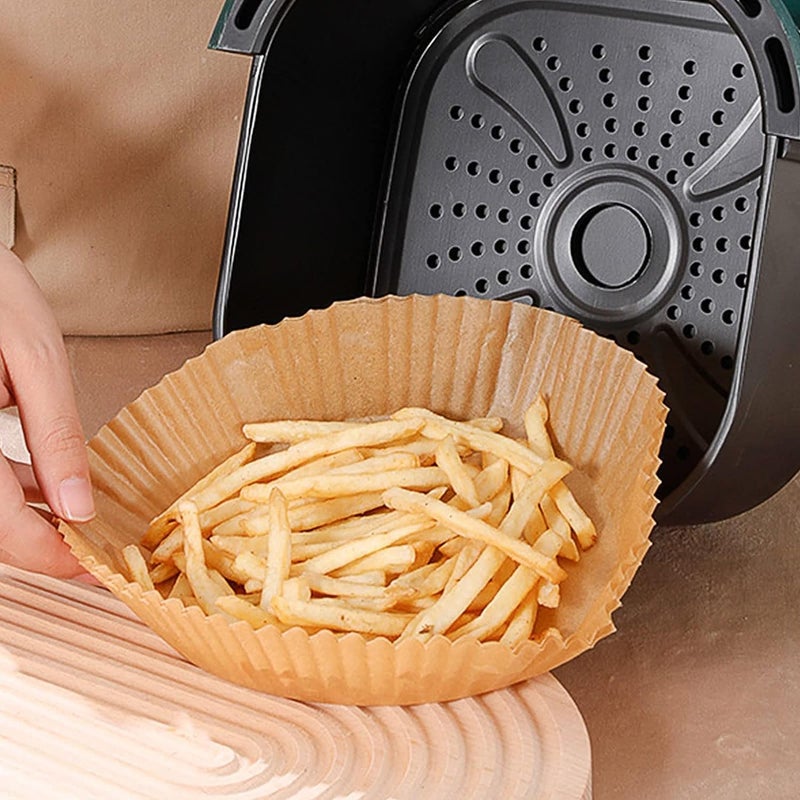 بطانات ورقية للاستخدام مرة واحدة لمقلاة "Cuisine Art" الهوائية - عبوة من 100 قطعة | بطانات غير لاصقة (ورق خبز) للمقالي الهوائية وأفران الميكروويف | ورق زبدة للخبز في المقلاة الهوائية | المقاس: 16 سم، شكل دائري - Image 3